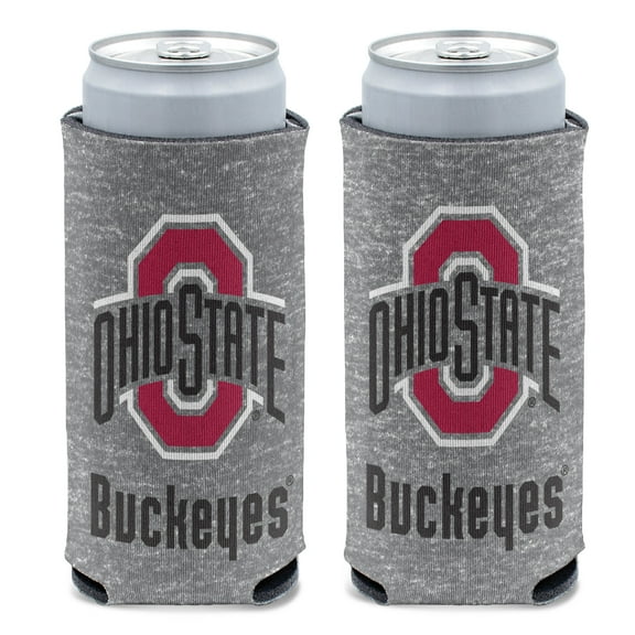 NCAA Ohio State Team Alternate Gray 12oz Slim Can Cooler, Collapsible