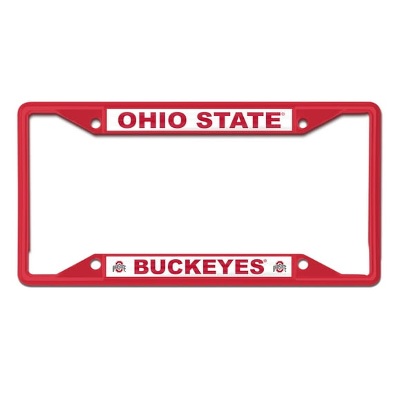 NCAA Ohio State Team Colored Small Over Small License Plate Frame