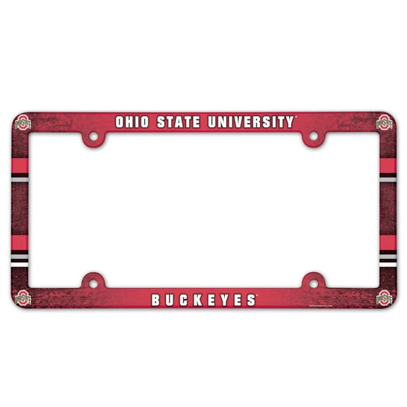 NCAA Ohio State Team Plastic License Plate Frame