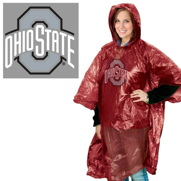 NCAA Ohio State Team Rain Poncho