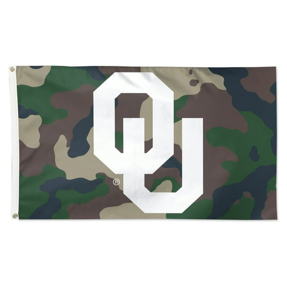 NCAA Oklahoma Camo 3' x 5' Deluxe Flag