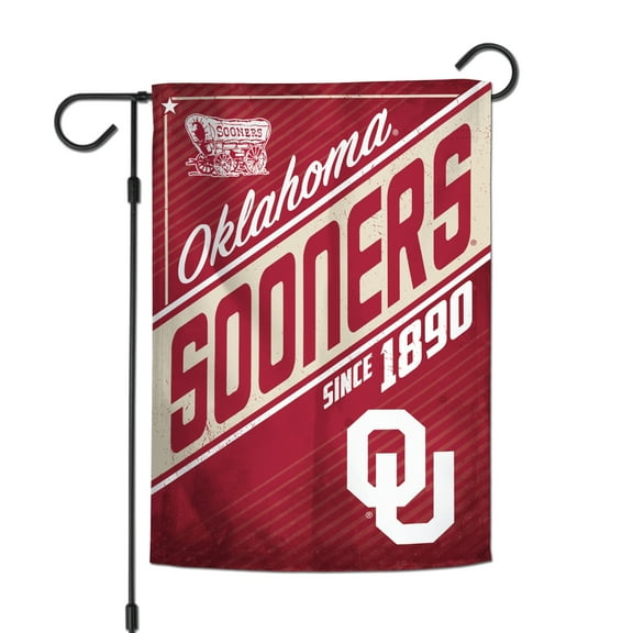 NCAA Oklahoma Retro 12" x 18" Garden Flag