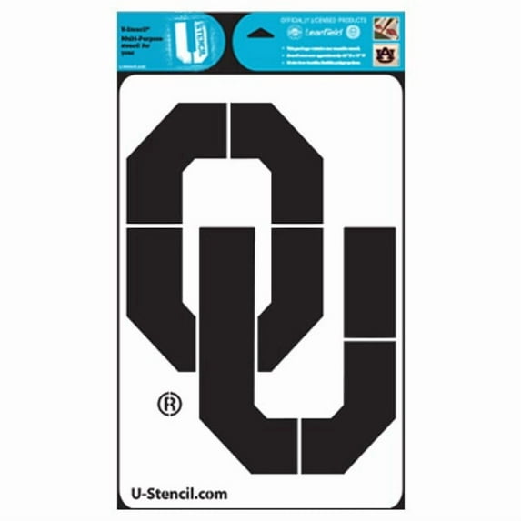 NCAA Oklahoma Sooners Collegiate 'OU' Multi-Purpose Stencil