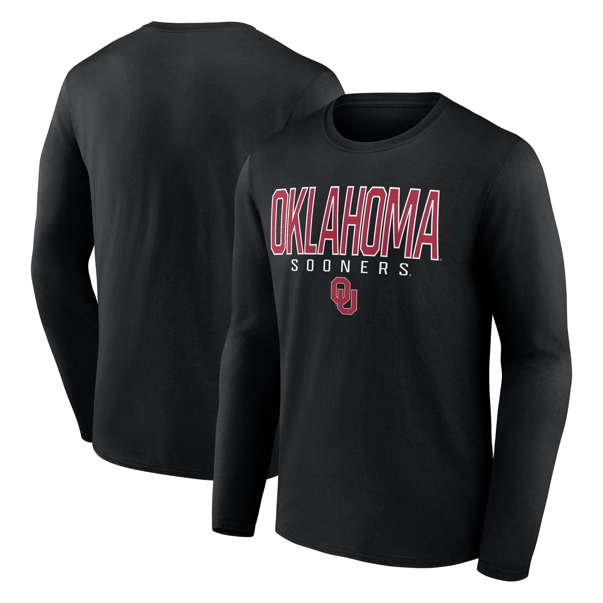 NCAA Oklahoma Sooners Men's Cotton Black Long Sleeve T-Shirt