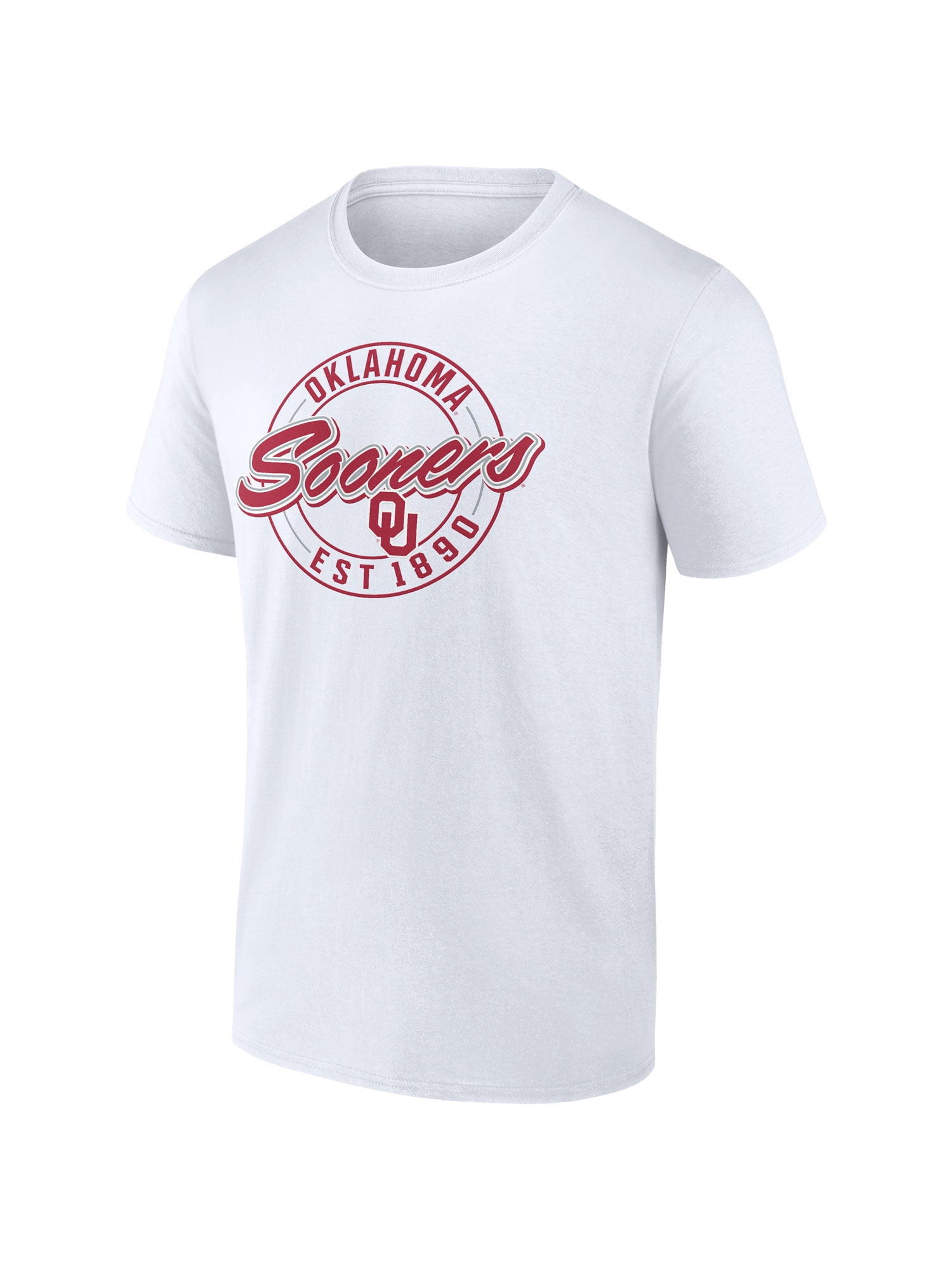 NCAA Oklahoma Sooners Men's Cotton White Short Sleeve T-Shirt