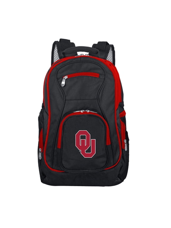 NCAA Oklahoma Sooners Premium Laptop Backpack with Colored Trim