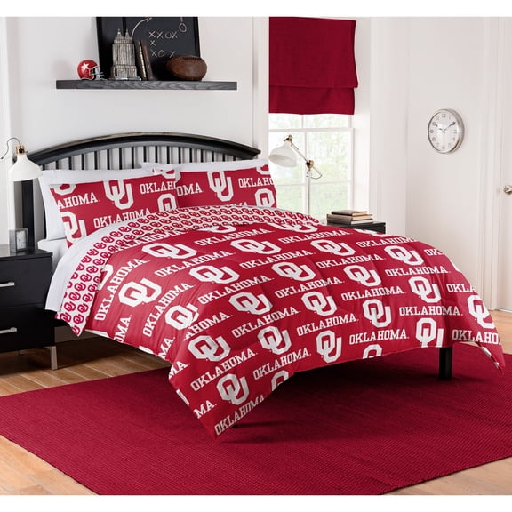 NCAA Oklahoma Sooners Queen Bed In Bag Set