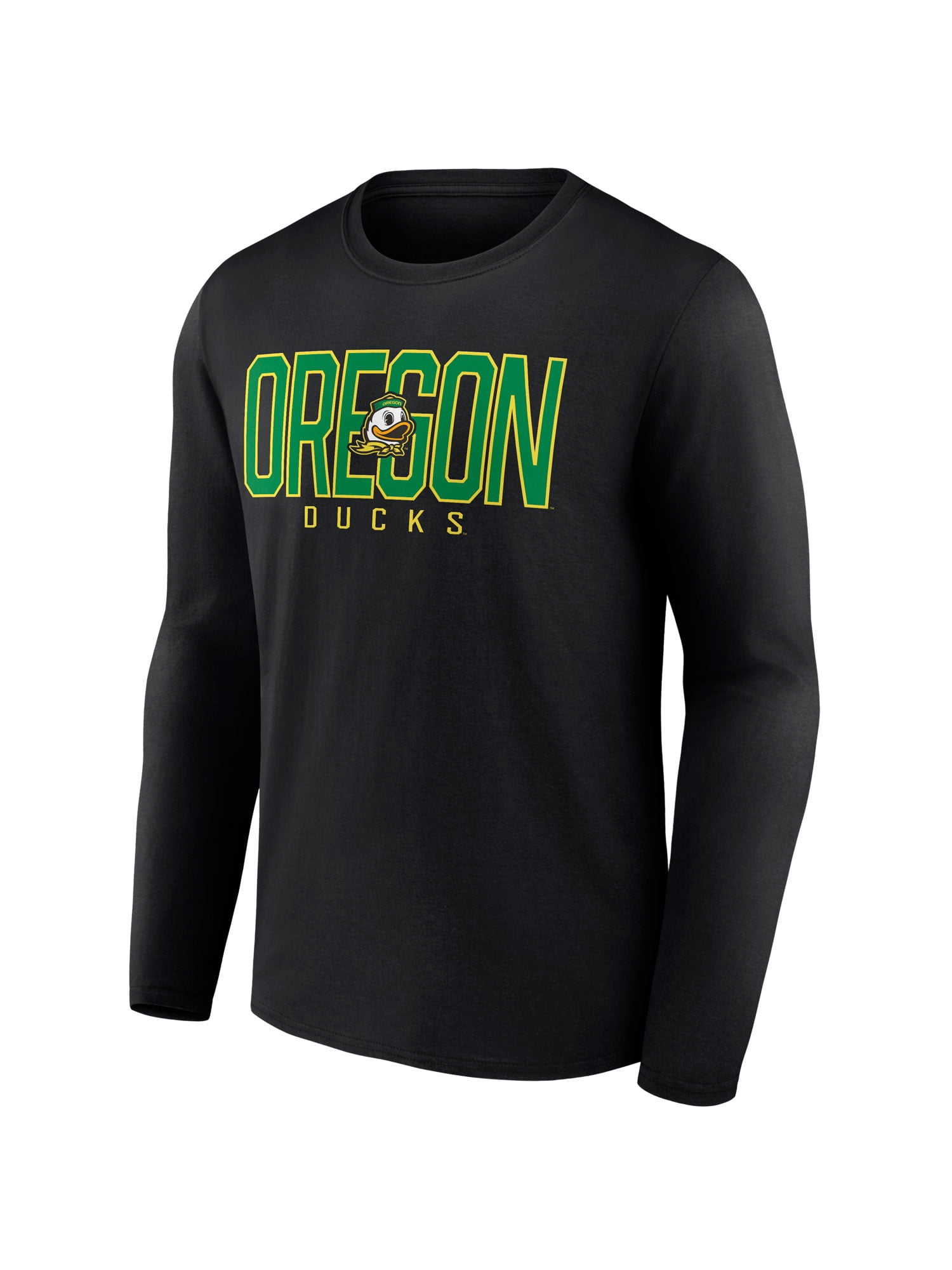 NCAA Oregon Ducks Men's Cotton Black Long Sleeve T-Shirt