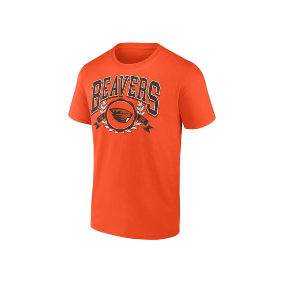 NCAA Oregon State Beavers Men's Cotton Orange Short Sleeve T-Shirt