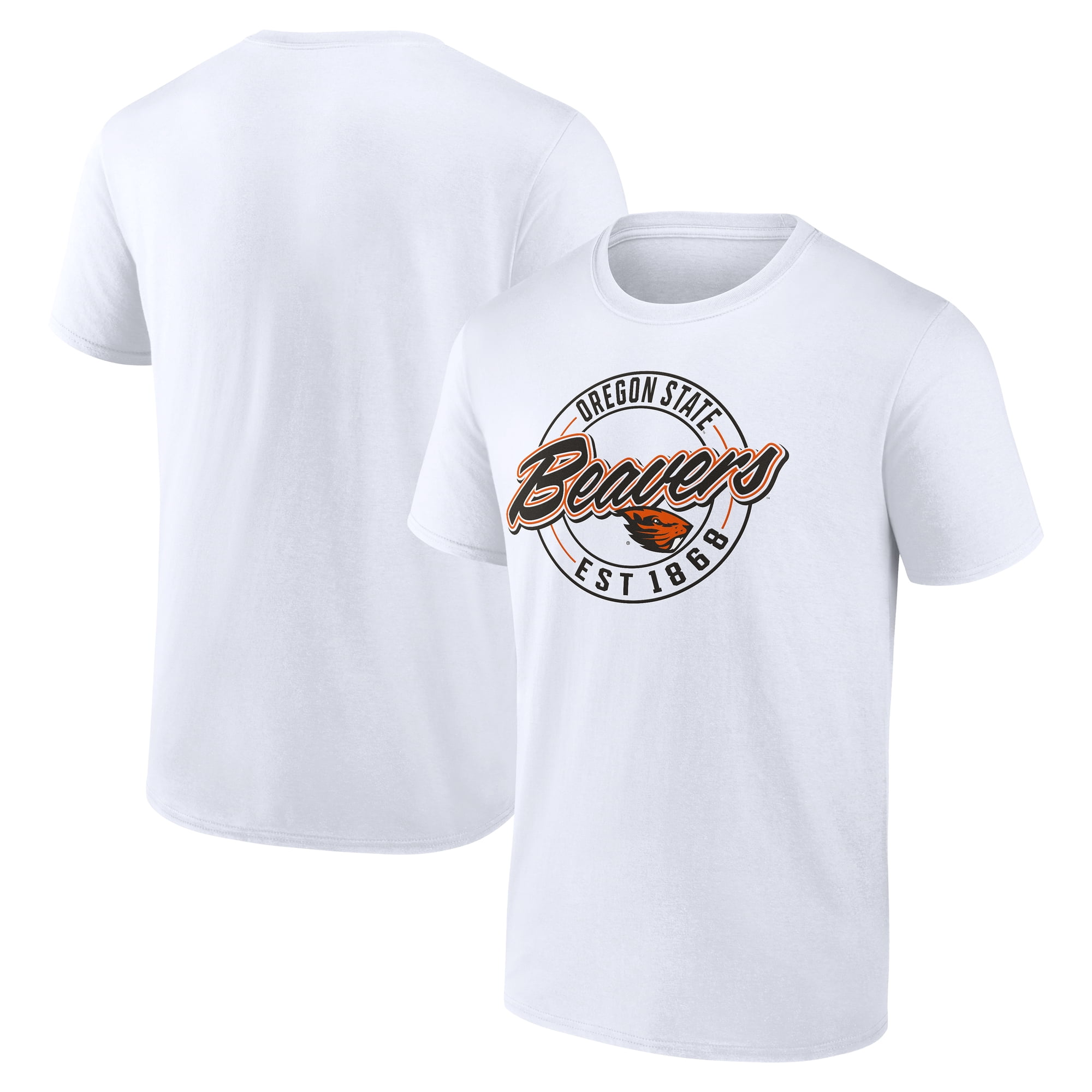 NCAA Oregon State Beavers Men's Cotton White Short Sleeve T-Shirt