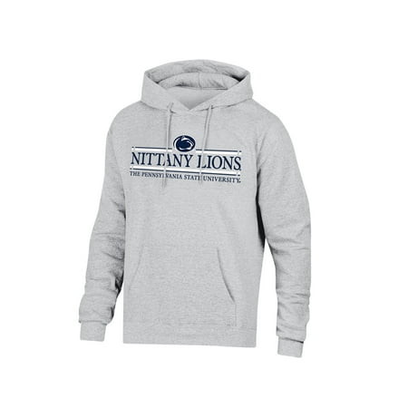 Michigan Brand NCAA Men’s Ash Heather Team Bar Logo Fleece Hoodie Sweatshirt