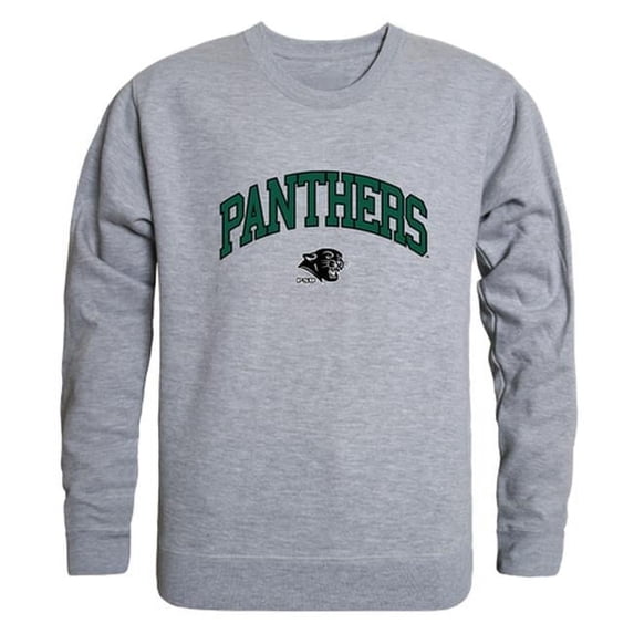 NCAA Plymouth State Panthers Campus Crewneck T-Shirt, Heather Gray - Large