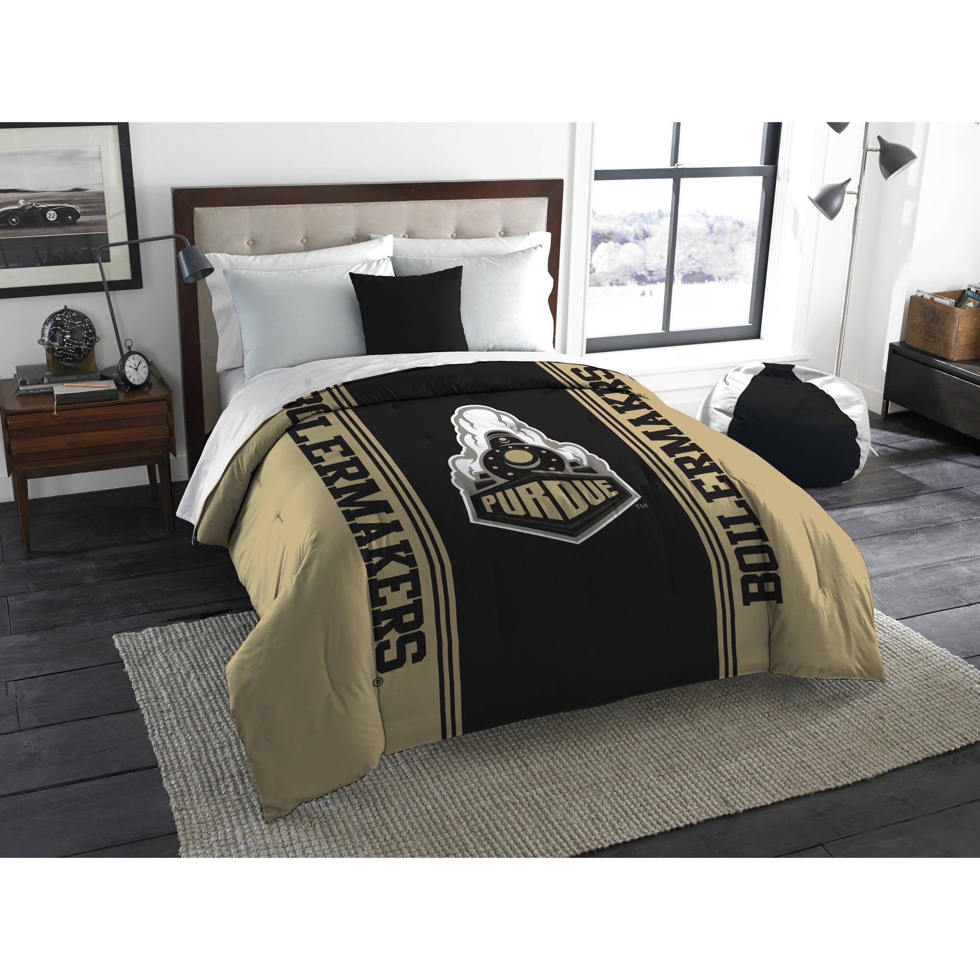 NCAA Purdue Boilermakers "Mascot" Twin or Full Bedding Comforter, 1
