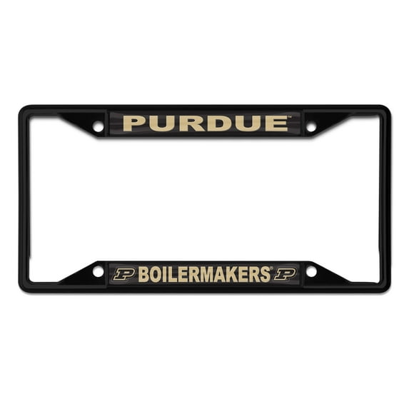 NCAA Purdue Team Colored Small Over Small License Plate Frame