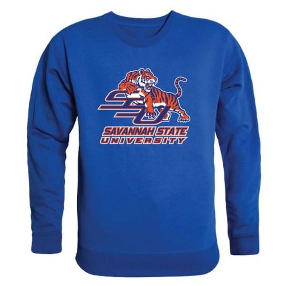NCAA Savannah State Tigers College Crewneck Sweater, Royal - Extra Large