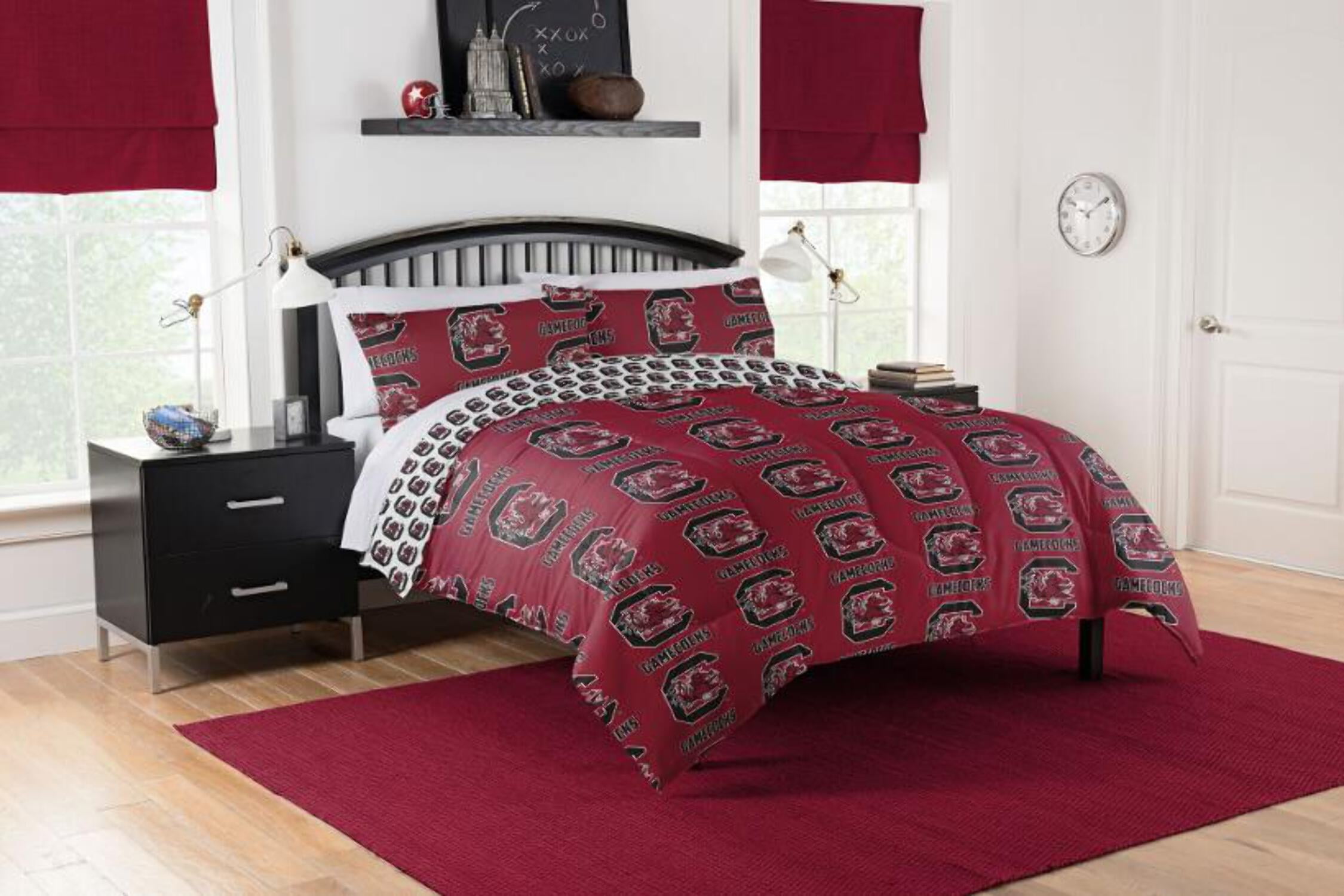 NCAA South Carolina Gamecocks Queen Bed in a Bag Set, 1 Each