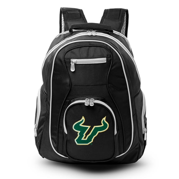 NCAA South Florida Bulls Premium Laptop Backpack with Colored Trim