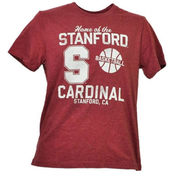 NCAA Stanford Cardinals Basketball Tshirt Tee Mens Burgundy Short Sleeve Medium