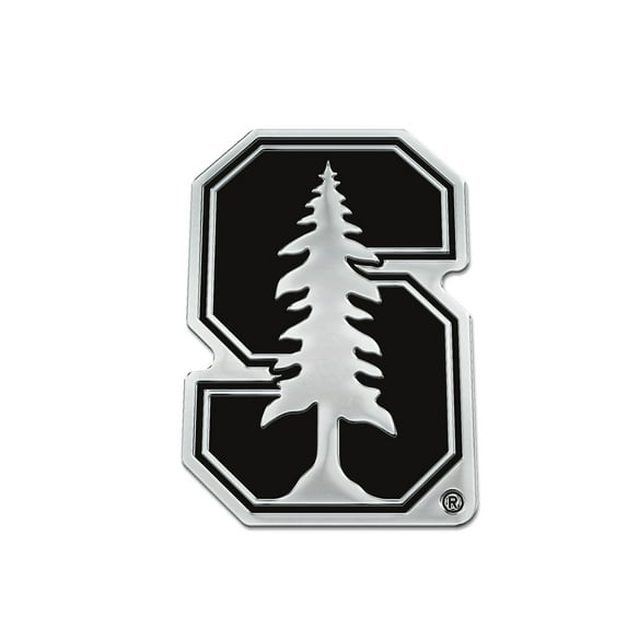 NCAA Stanford Team Metal Chrome Free Form Auto Emblem