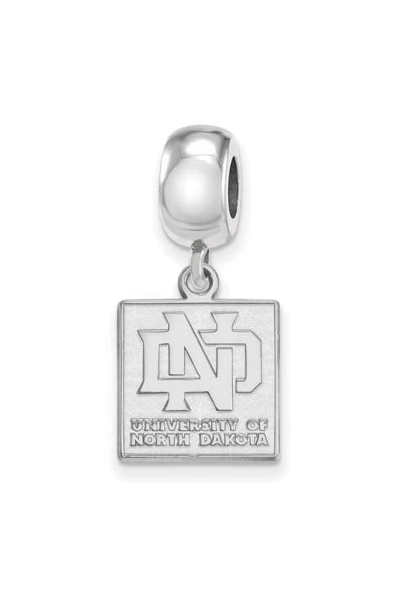 Sterling Silver University of North Dakota 'ND' Dangle Bead Charm