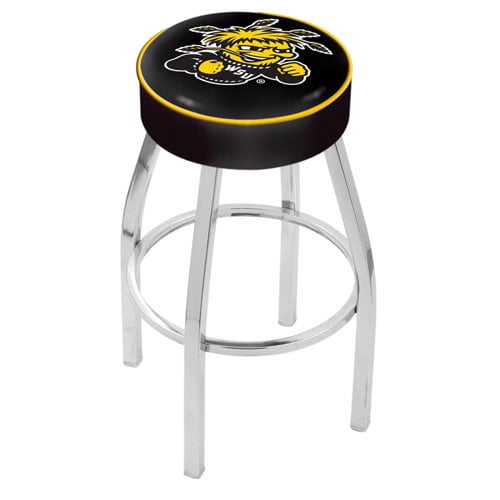 NCAA Swivel Stool by Holland Bar Stool, WSU Shockers - 25 Inches L8C1
