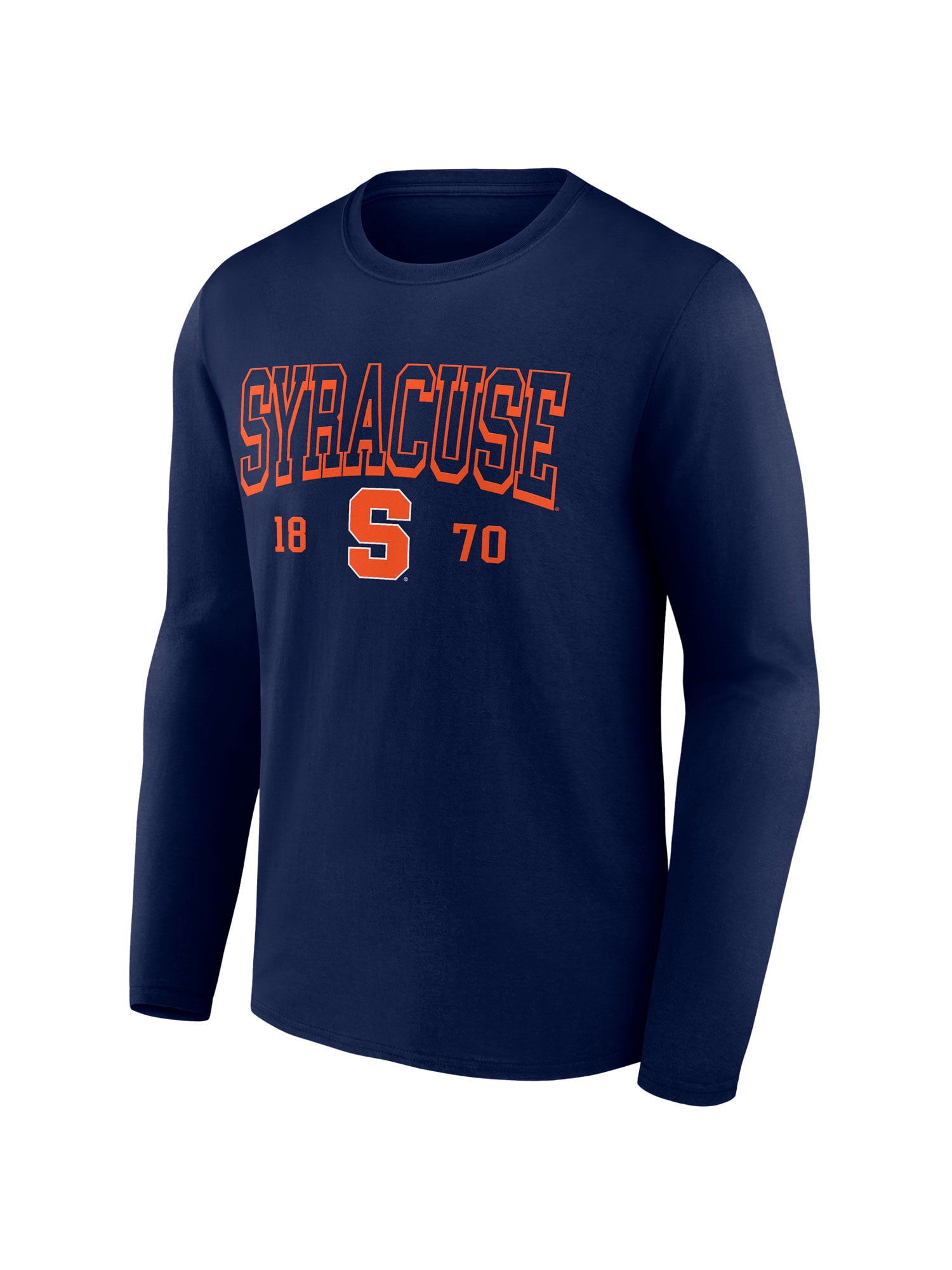 NCAA Syracuse Orange Men's Cotton Navy Long Sleeve T-Shirt