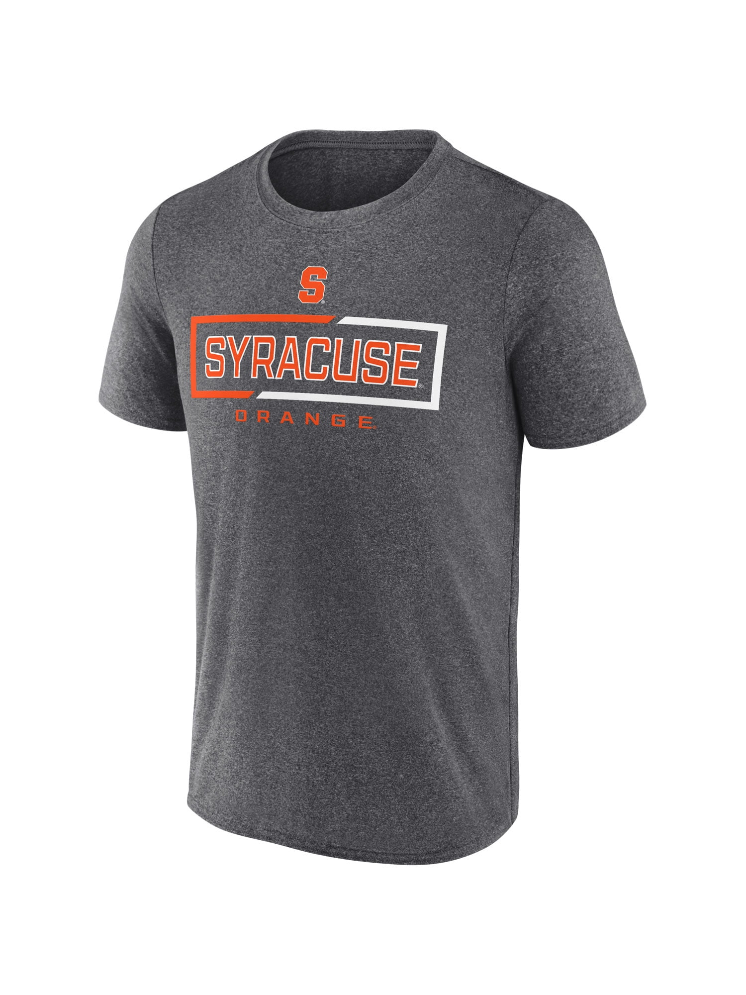 NCAA Syracuse Orange Men's Synthetic Charcoal Heather Short Sleeve T-Shirt