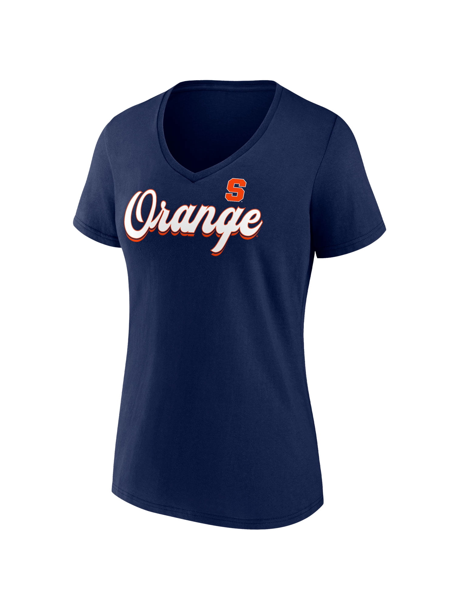 NCAA Syracuse Orange Women's Cotton Navy Short Sleeve T-Shirt