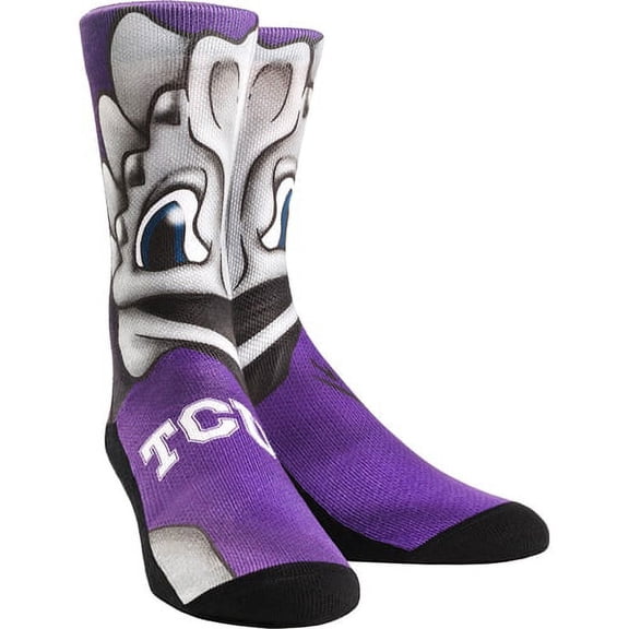 NCAA TCU Horned Frogs - Mascot Rock 'Em Socks (L-XL)