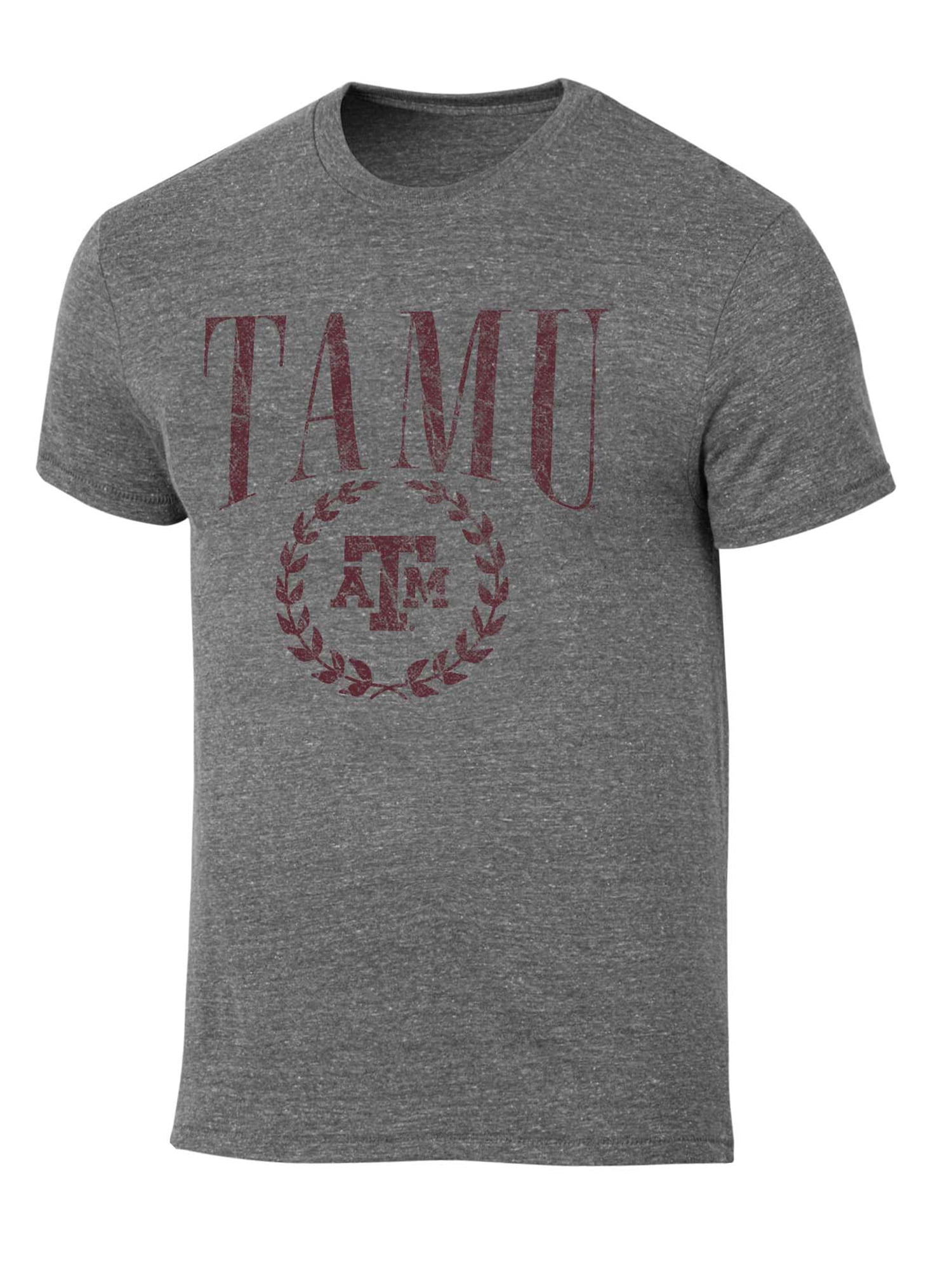 NCAA Men's Texas A&M Aggies Triblend Laurel Logo Tee