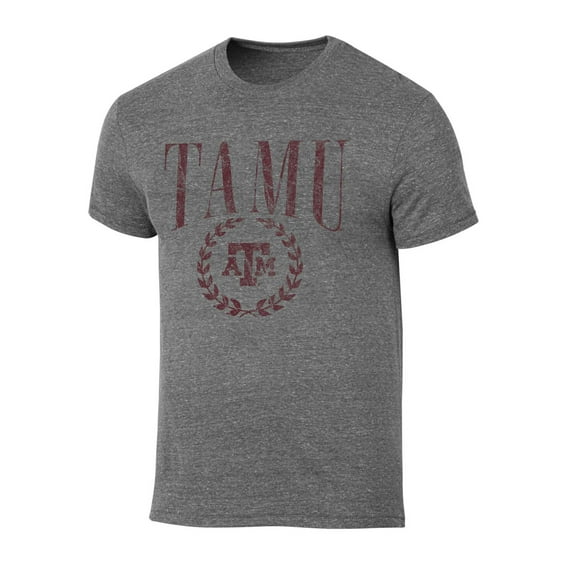NCAA Men's Texas A&M Aggies Triblend Laurel Logo Tee