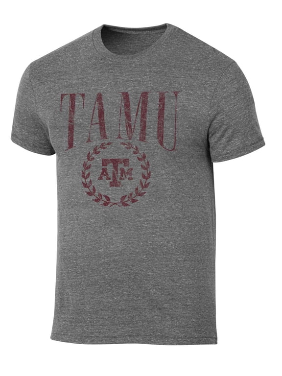 NCAA Men's Texas A&M Aggies Triblend Laurel Logo Tee