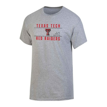 Tennessee Volunteers NCAA Men's Texas Tech Red Raiders Gray Bar Logo Crewneck Tee