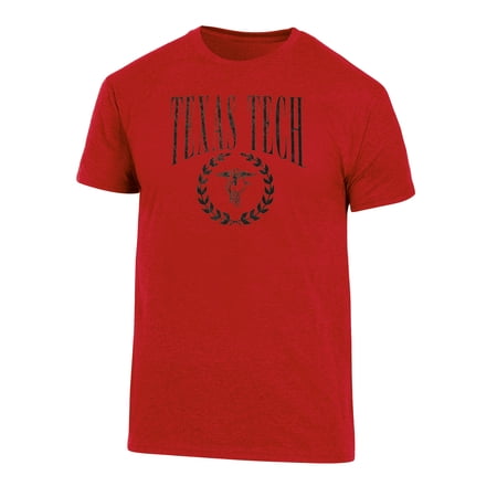 Ohio State Buckeyes NCAA Men's Texas Tech Red Raiders Triblend Laurel Logo Tee
