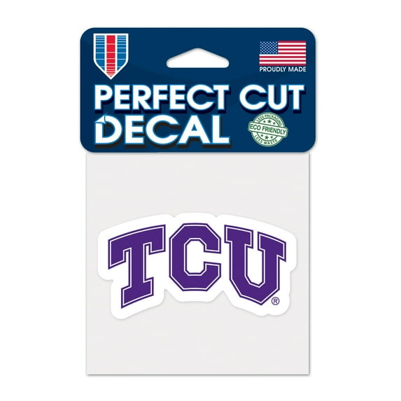 NCAA Texas Christian Prime 4" x 4" Perfect Cut Decal