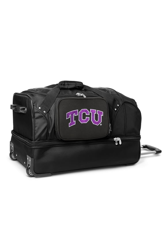 NCAA Texas Christian University Horned Frogs 27 in. Nylon Wheeled Duffel