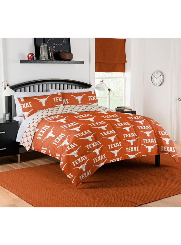 NCAA Texas Longhorns Bed in Bag Set, Full Size, Team Colors, 100% Polyester, 5 Piece Set
