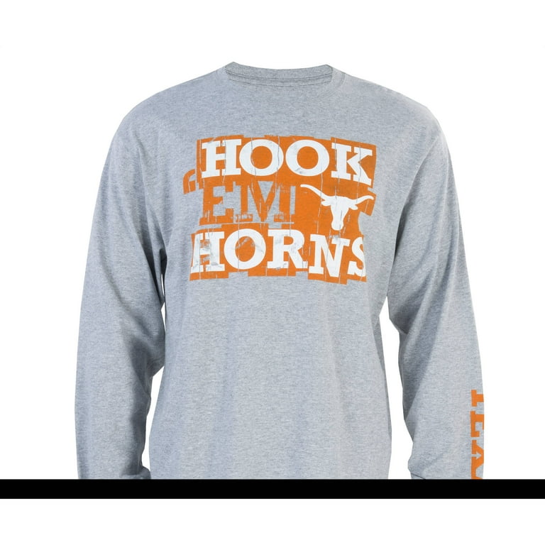 TEXAS LONGHORNS Official Men's Hook 'Em Horns Russell Athletic T