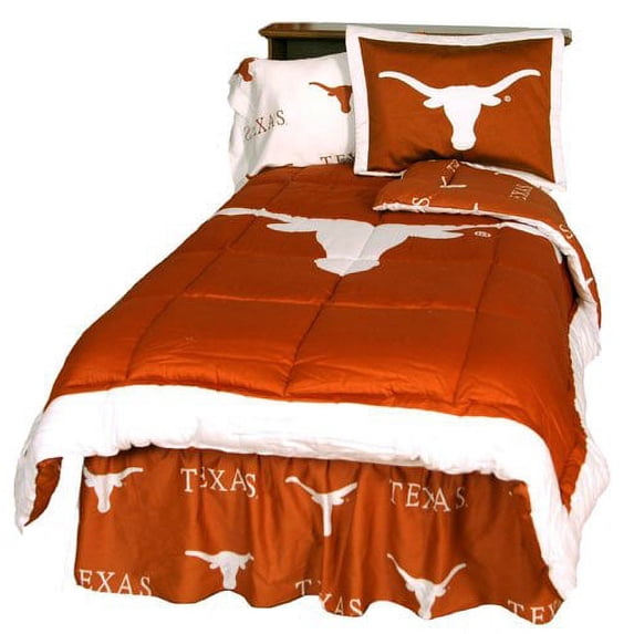 texas longhorns reversible comforter set - full