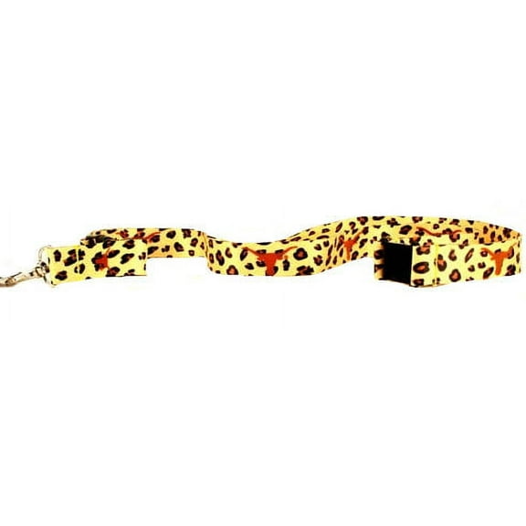 NCAA Texas Longhorns Leopard Breakaway Lanyard Key Chain