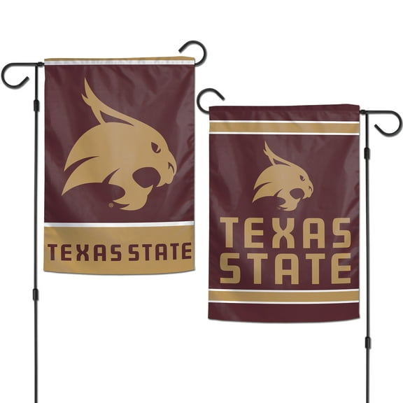 NCAA Texas State Name 12" x 18" Garden Flag