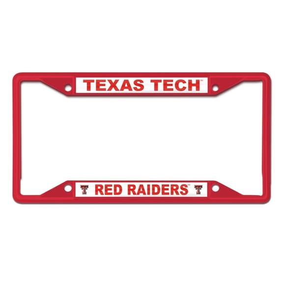 NCAA Texas Tech Team Colored Small Over Small License Plate Frame