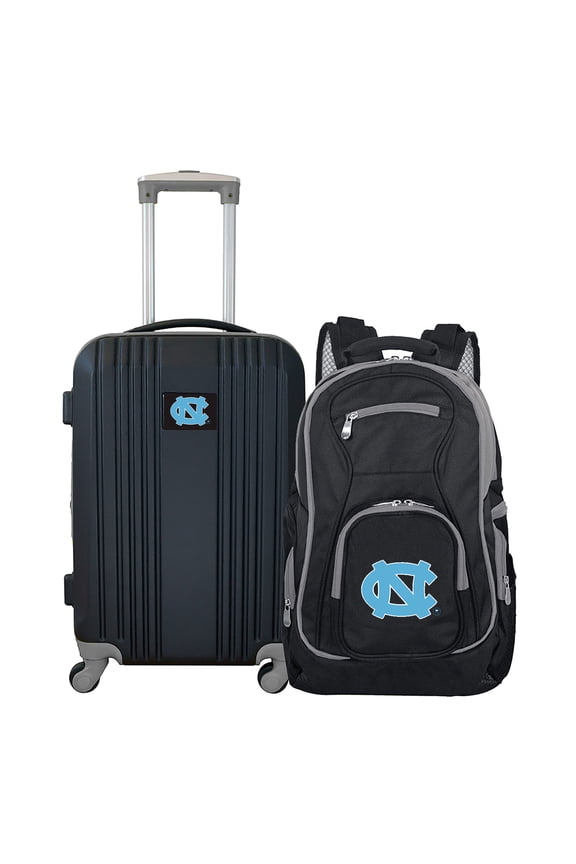 NCAA UNC Tar Heels 2-Piece Luggage and Backpack Set