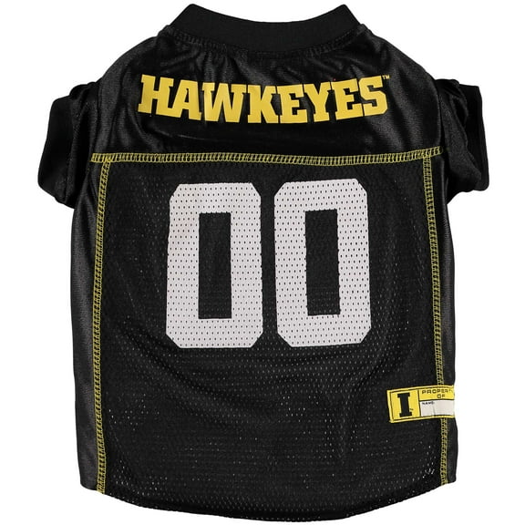 NCAA UNIVERSITY of IOWA HAWKEYES Dog Jersey, Medium