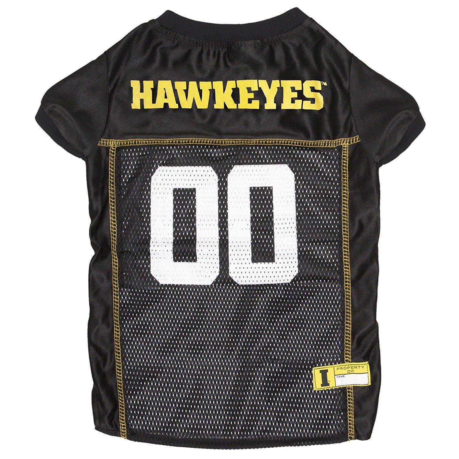 Pets First NCAA Iowa Hawkeyes Mesh Jersey for Dogs and Cats, Licensed, Medium