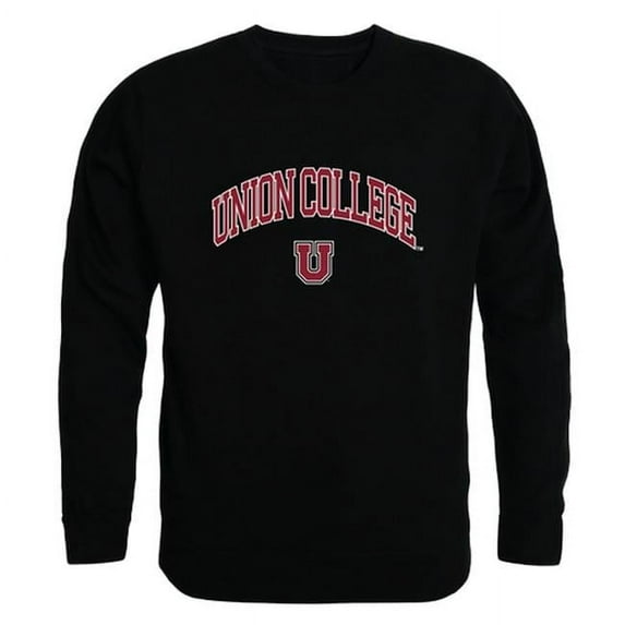 NCAA Union College Bulldogs Campus Crewneck T-Shirt, Black - Small