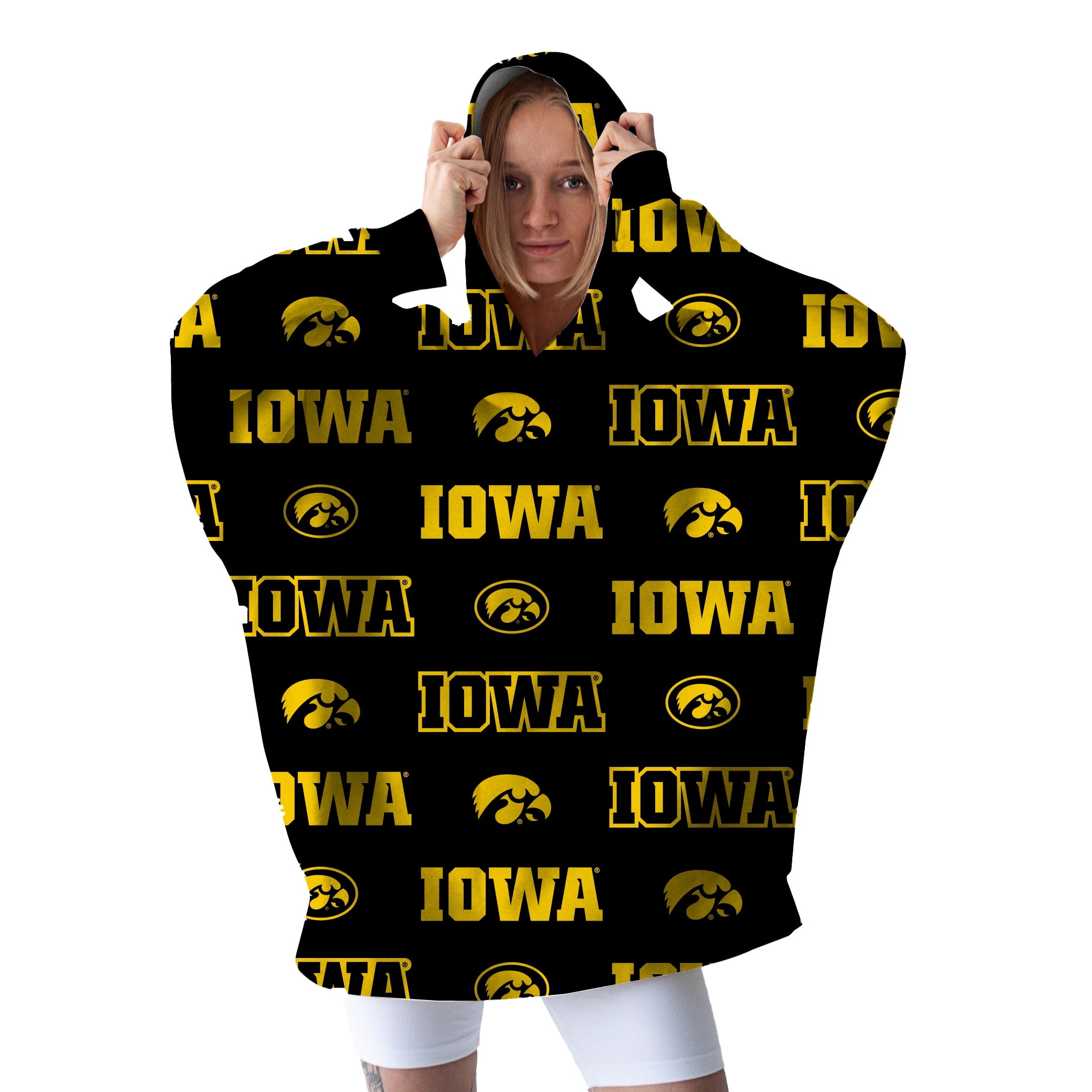 NCAA Unisex Iowa Hawkeyes FAN CAPE Game Day Fan Apparel