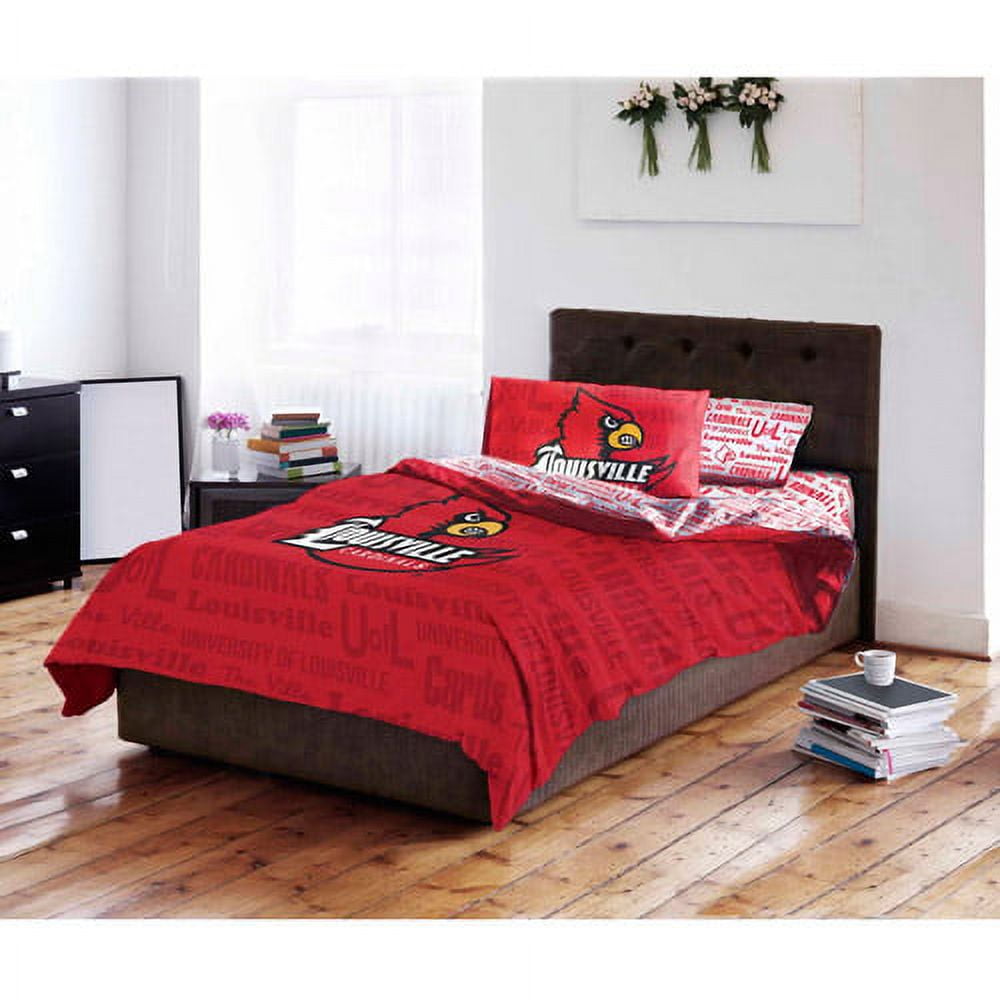NCAA University of Louisville Cardinals Bed in a Bag Complete