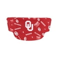 thumbnail image 1 of NCAA University of Oklahoma Dot Face Mask, os, Red, 1 of 3