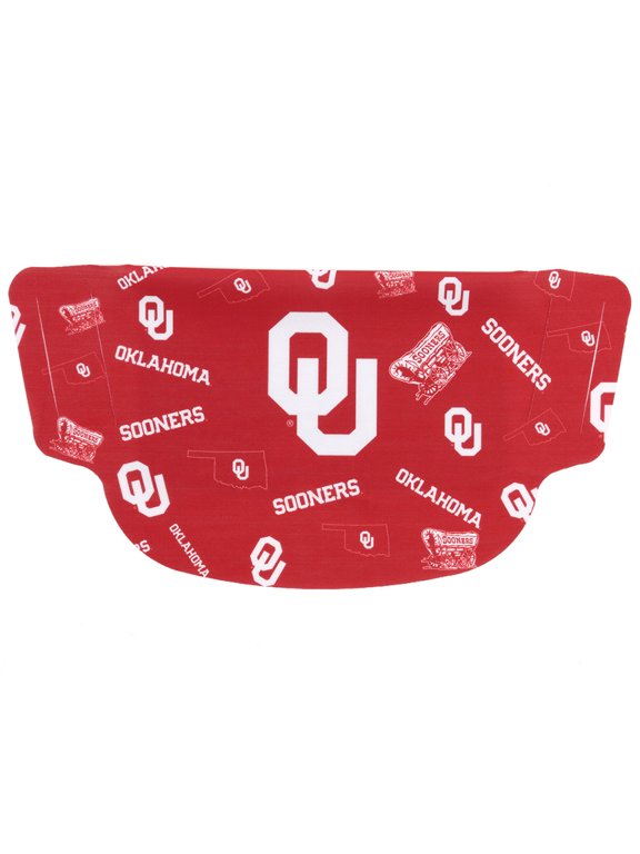 University of Oklahoma Dot Face Mask, os, Red
